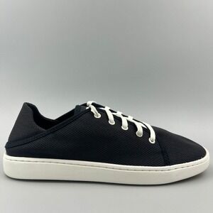 OluKai Pehuea Li Women Size 9 Black White Mesh Shoes Sneakers 20379-40WS NEW
